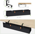KEEGH No Drill Under Desk Cable Organizer, 30 inch Cord Management - Image 4