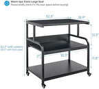 Fannova 32.3"x18.9" Extra Large Printer Stand with Adjustable Storage Shelf - Image 2