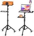 Facilife Projector Stand Tripod on Wheels, Adjustable Height 31-56 Inches, Laptop Tripod Stand Rolling, Heavy Duty Projector Tripod Metal Construction, Multifunctional for Office & Home (31-56 Inches) by Facilife