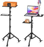 Facilife Projector Stand Tripod on Wheels, Adjustable Height 31-56 Inches, Laptop Tripod Stand Rolling, Heavy Duty Projector Tripod Metal Construction, Multifunctional for Office & Home (31-56 Inches) by Facilife