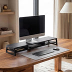Fenge Desk Pad Mat for Home & Office, 31.5” x 15.7”, Light Grey - Image 6