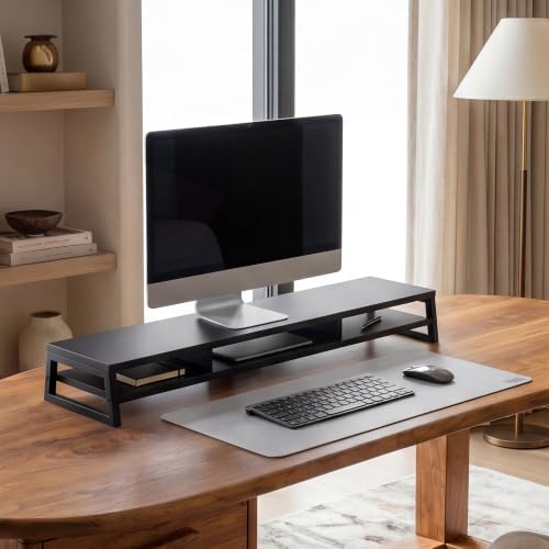 Fenge Desk Pad Mat for Home & Office, 31.5” x 15.7”, Light Grey - Image 6
