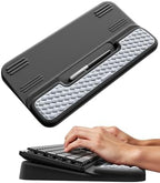 Vaydeer Wrist Rest with Keyboard Stand, Computer Wrist Support Pad, Ergonomic Keyboard Riser Holder Lift Tray with Wrist Pad, Soft Memory Foam Desk Cushion, Palm Arm Hand Typing for Office Home Gift by Vaydeer