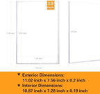 10ct Silver-Age Comic Book Toploaders - Crystal Clear Comic Book Top loaders, Premium PVC Comic Book Topload, Hard Plastic Comic Book Holders, Protection for Display, Storage, Collection - Image 2