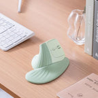 SANWA Wireless Ergonomic Mouse for Large Hands with Wrist Rest, Green - Image 2