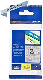 Brother TZe-M931 Labelling Tape Cassette, 12 mm (W) x 8 m (L), Laminated, Brother Genuine Supplies - Black on Matt Silver by Unknown