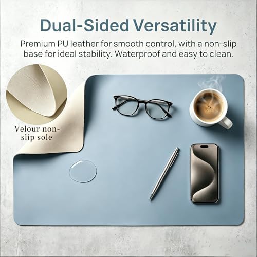 Chair Mat for Hard Floor Office Chair Mat Desks Mats 31.5"×63",Leather Floor Protector Scratch-Resistant for Home Office Study Wooden Floors - Image 3
