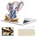 Mektron Case for 2026 MacBook Air 13-inch M5 Laptop A3449 with 13.6-inch Liquid Retina Display, 2025 2024 2022 M4/M3/M2 MacBook Air 13" Hard Shell Cover, Model A3240 A3113 A2681, Cute Elephant C341 by Mektron