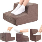 Foot Rest for Under Desk at Work,2-Tier Ergonomic Footrest for Office,Brown by Unknown