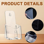 20 Pcs Acrylic Brochure Holder 4x7.9 Inch Brochure Display Stand - Image 3