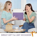 Bagnizer Collapsible Fabric Storage Cubes 11x11 Cube Storage Bins, 4 Pack Closet Baskets Box with Handles for Organizing, Shelf, Toys, Clothes, Home, Office, Nursery (Purple&White) - Image 7