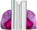 Agate Rock Bookend Heavy Duty Healing Crystal Stone Book Holders Decorative - Image 4