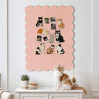Scalloped Bulletin Board 40x30 inches, Decorative Felt Pin Board for Wall - Image 6