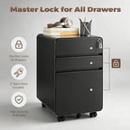 Approgreent 3 Drawer Mobile File Cabinets for Home Office - Image 7