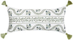ISAENNE Designer Vintage Linen Throw Pillow Cover,28"x12"-Mosella D by Isaennehomedecoration