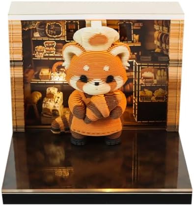 3D Time Piece Calendar 2027 With 52 Weekly Calendars, 3D memo pad tear away calendar 2027, Artsy Pads Suitable for Room and Office Desktop Decoration, Gift Giving (Raccoon) by Unknown