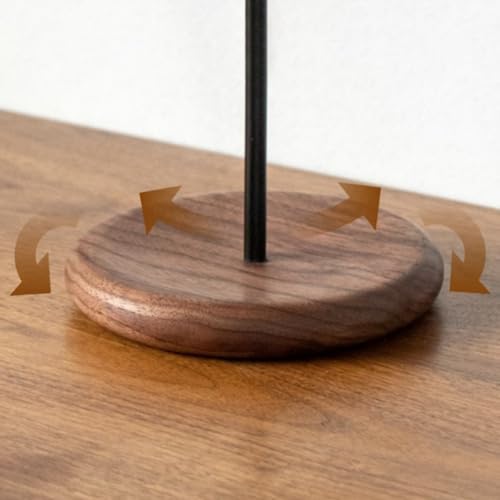 Headphone Stand Black Walnut Solid Wood Headphone Stand -Mounted Wooden Headphone Stand Simple Display Stand - Image 2