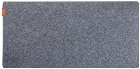 Desky Cork/Felt Desk Pad Large 24.4x11.8 inches Light Grey by Desky