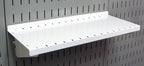 Wall Control Pegboard Organizer 4 ft. Metal Pegboard Standard Tool Storage Kit & Pegboard Shelf 6in Deep Pegboard Shelf Assembly for Pegboard and Slotted Tool Board – White - Image 5