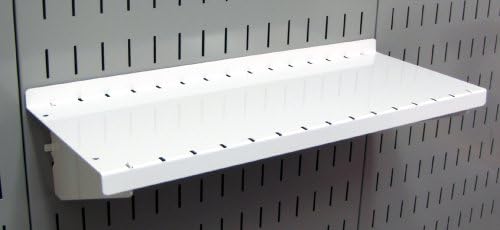 Wall Control Pegboard Organizer 4 ft. Metal Pegboard Standard Tool Storage Kit & Pegboard Shelf 6in Deep Pegboard Shelf Assembly for Pegboard and Slotted Tool Board – White - Image 5