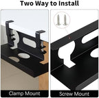 Under Desk Cable Management Tray, Heavy Duty Cord Organizer Clamp Mount - Image 4