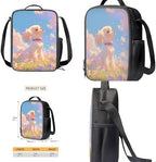 Cartoon Backpack Set of 4 for Girls, Laptop Bags with Portable Lunch Box 4Pcs Sturdy Pencil Case & Cup Sleeve Portable Universal for Preschool Middle School Cute Dog Design - Image 4