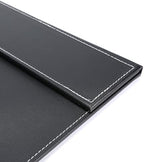 24" x 18" Leather Desk Blotter with Top Rail for Writing Leather Executive Desk Pad Protector Desk Mat for Office Home Workplace Black - Image 6