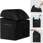 Foot Rest for Under Desk with 3 Heights, Foot Stool, Black by Unknown