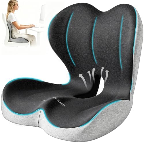 Memory Foam Seat Cushion for Office Chair and Car Seat by Unknown