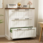 SEDETA Farmhouse 3 Drawer File Cabinet for Home Office by SEDETA