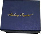 Amlong Crystal Desktop Collection Crystal Pen Holder, Blue - Image 3