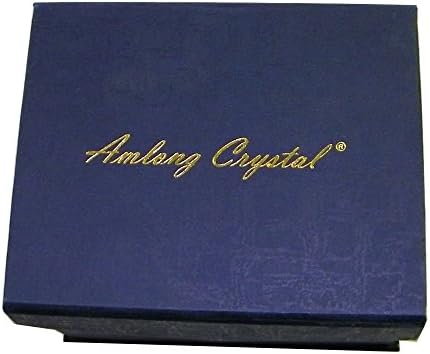 Amlong Crystal Desktop Collection Crystal Pen Holder, Blue - Image 3