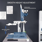 VIVO White 32 in Standing Desk Converter with Monitor Stand, DESK-V000K-M2W - Image 4