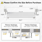 BONTEC Under Desk Keyboard Tray, Pull-Out Keyboard & Mouse Platform - Image 2