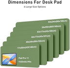 Aothia Faux Leather Desk Mat - Large Mouse Pad, Non-Slip PU Leather Blotter, Waterproof Writing Surface for Office and Home (Olive Green, 63" x 17") - Image 5