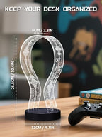 CoolGift Mart Light Up Headphone Stand, Gifts for Gamers - Image 3