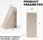 Marble Book Ends Decorative, Unique Bookends for Shelves, Bookends to Hold Heavy Books, Durable Book Holder Stopper for Home Office Desk Bookshelf Decoration, Turkey Natural Marble, Set of 2 - Image 6