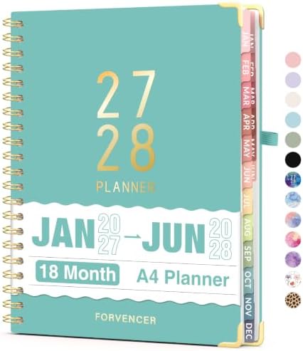 Forvencer Planner 2027-2028, 18 Month Calendar Planner, Jan 2027-June 2028 by Forvencer