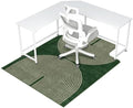 Office Chair Mat for Hardwood Floor & Tile Floor,48"X 60"-Convex Geo Green by LreedyMat