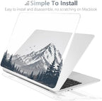 Batianda Case for MacBook Air 13.6" 2026 M5 M4 M3 M2 Chip, Snow Mountain - Image 6