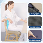 SweetSlubr Seat Cushion, Chair Pad, Memory Foam Tailbone Pain Relief - Image 7
