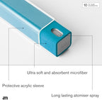 am Screen Cleaner Mist Spray with Microfiber Cloth Around – Alcohol-Free, Streak-Free Screen Cleaning Kit for Smartphones, Tablets, Laptops, Smart TVs & Car Screens, 1 Pack, Blue - Image 3