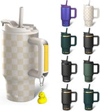 Frost Buddy Thicc Buddy 16oz Tumbler - Stainless Steel (Beige Checkered) by FrostBuddy