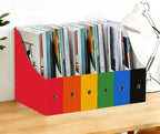 Limitliho 24 Pack Six color Cardboard Magazine Holder for Desk or Shelves - Image 2
