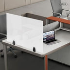 Office Desk Divider, Acrylic Room Privacy Panel Frosted Privacy Divider on Desk Partition, 30" x 18" - Image 2