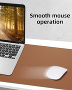 Leather Desk Pad Protector,Mouse Pad,Office Desk Mat, Non-Slip PU Leather Desk Blotter,Large Desk mat,Waterproof Keyboard mat for Office/Home/Decor (Brown,48" x 24") - Image 5