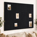Stripe Felt Bulletin Board Tiles, Cork Board Alternative 48 x 36 in by CreateYourIdealSpace