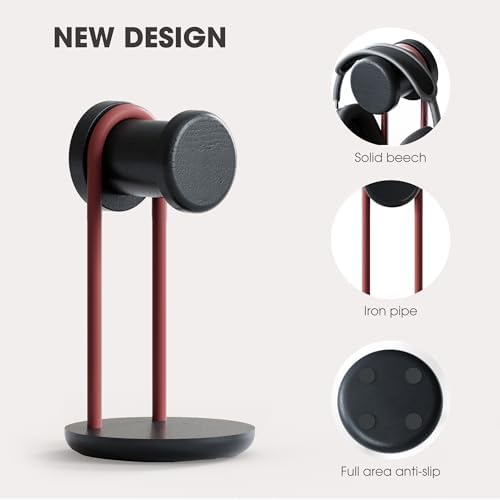Fenge Headphone Stand for Desk, Headset Stand with Storage Base - Image 3