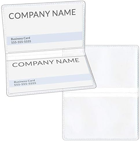 StoreSMART - Clear Folding Business Card Holders - 20 Pack - Polypropylene Plastic (RPP2915C-20) by StoreSMART
