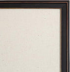 Kate and Laurel Oakhurst Rectangle Framed Linen Fabric Pinboard; 24 x 36; Distressed Black; Traditional Decorative Bulletin Board with Stepped Profile and Lightly Distressed Finish - Image 6